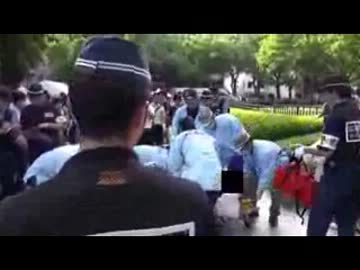 8月6日広島決戦　衝撃編　原爆ドームで首を切り裂く老人