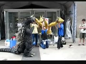 【コスプレ】ゴジラ・キングギドラワンフェス2012(夏)に参加！！【自作】
