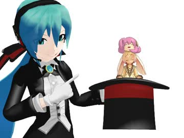 【MMD】うさうさとたこルカで錯視、錯覚の話 前編 ゲストは初音ミクさん