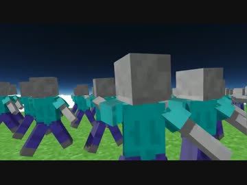 [MMD]　着衣スケルトンで武富士　[マイクラ]