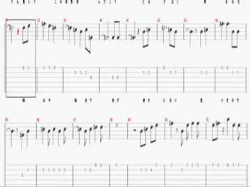Tab 流田projectの動画 コネクトを演奏してみた をtab譜にしてみた ニコニコ動画