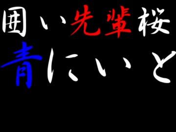 [青にいと]囲い先輩桜[本気で囲ってみた]