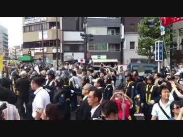 2012.8.15　反天連カウンター　興奮しすぎて撮影失敗