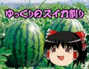 ゆっくりのスイカ割り