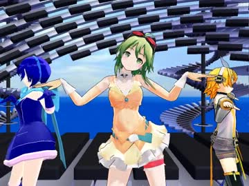 【MMD】GUMI、KAIKO、リンでまっさらブルージーンズ