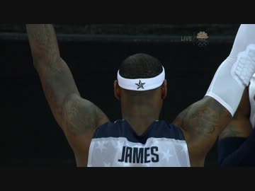 ロンドン五輪男子バスケ決勝 アメリカ vs スペイン(試合前)