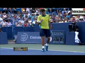フェデラー　v.  ヴァヴリンカ　シンシナティ準決勝その2