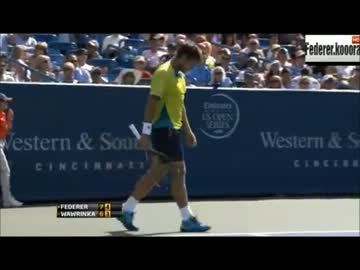 フェデラー　v.  ヴァヴリンカ　シンシナティ準決勝その３