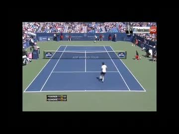 ジョコビッチ v, フェデラー　シンシナティ決勝　その１
