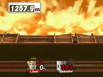 【TAS】【スマブラX　ホームランコンテスト】 リンク 2154.0m