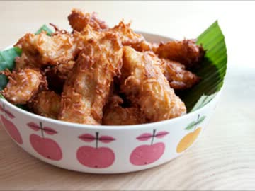 【プール】揚げバナナ【作ってみた】