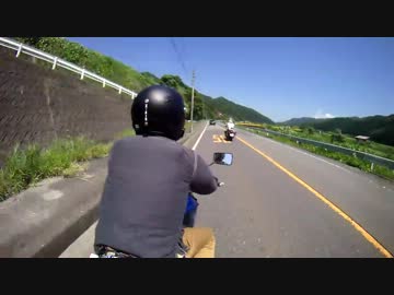 自在アームでバイク車載動画