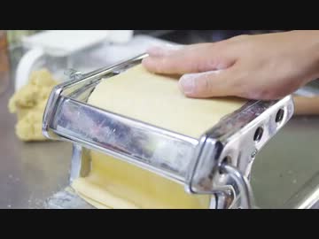 【パスタ】手打ちパスタ、ポルチーニクリームソース