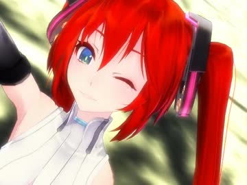 【MMD】赤髪Appnedミクさんが踊ってくれました。『FREELY TOMORROW』