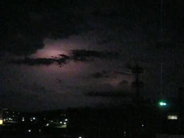 雷が光るだけ