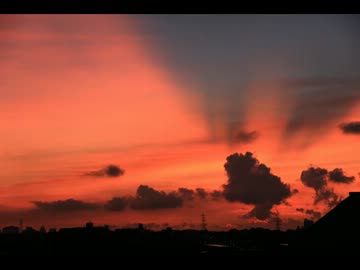 微速度撮影　朝焼け（2012.8.25）