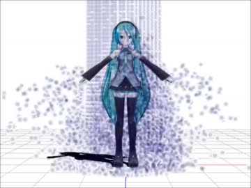 【MMM流体演算】Miku-with-Particles【モデルとの干渉実装】