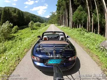 【後方視点】真夏の鳥越林道・滋賀県側