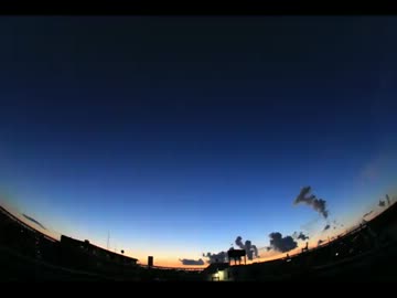 微速度撮影　朝焼け（2012.8.26）