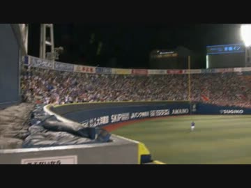 怪奇！阿部の打球が空中で不自然に曲がる！