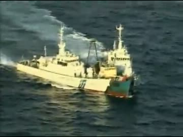 香​港活動家らが尖閣諸島に不正上​陸した際の記録映像