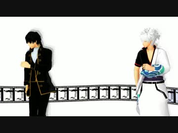 【MMD】銀ちゃんと土方さんがBad Apple!! Remix。【銀魂】