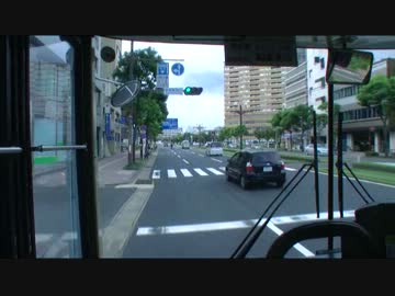 【前面展望】鴨池港ー山形屋バスターミナル②【いわさきバス】