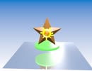 Blenderで作ったヒトデが回るだけ