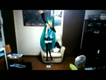 【踊ってもらった】初音ミクに自分の部屋で踊ってもらったよ