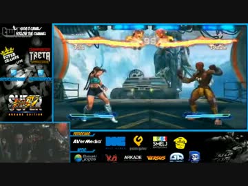Treta Armageddon day1 スト鉄 LosersFinal　ときど vs Combofiend 2012.9.1