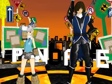 【東北コンビ】パンダヒーロー【MMD】