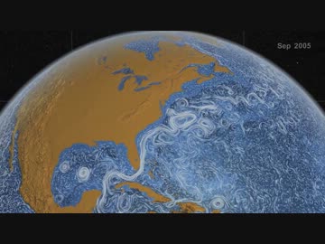 地球の海流を視覚化してみた。