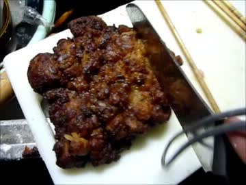 巨大カラ揚げを作ってみたよ