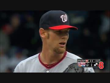 【メジャーの怪物】スティーブン・ストラスバーグ奪三振集 2012
