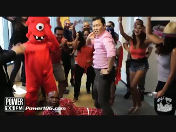 [K-POP] PSY - GANGNAM STYLE with "Power 106 Big Boy's Neighborhood" (from LA) (HD)