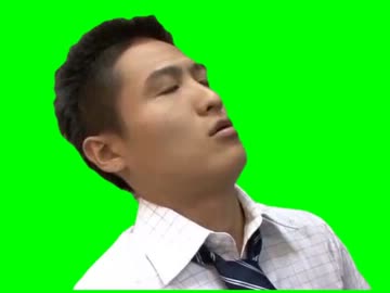 あふれ出る涙を必死にこらえるおじさんGB