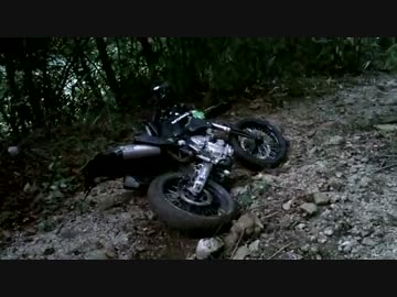 雨の中林道ラーツー