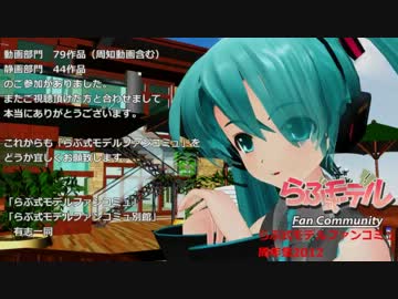 【らぶ式モデルファンコミュ周年祭2012】を閉会します。（超遅刻）