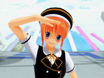 【MMD銀魂】神楽ちゃんと局長・副長でトリコロール・エア・ライン