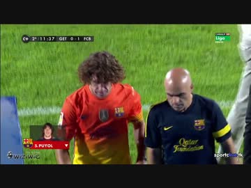 リーガ・エスパニョーラ12-13　ヘタフェvsバルセロナ ハイライト