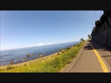 日本海の夕陽を見に行ってみた前編　GoProはいだら極東ツーリング