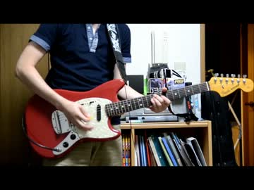 the band apart の「K. and his bike」の荒井さんパートを弾いてみた。