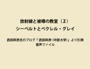 平成24年9月11日　放射線と被曝の教室（２）　シーベルトとベクレル・グレイ　武田邦彦氏音声ファイル 