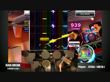 【ギタドラXG3】GIGA BREAK（手元付き）【DMXG・720p】