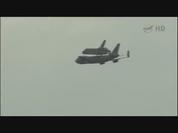 スペースシャトル エンデバー、ヒューストンへ到着 (1/3)