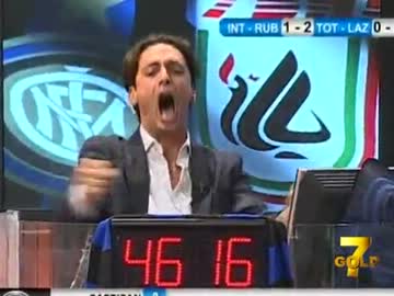 長友のスーパーゴールに発狂する現地のイタリア人実況者