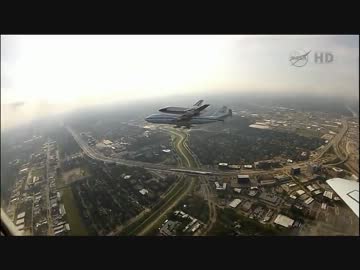 フェリーフライト中の空撮映像