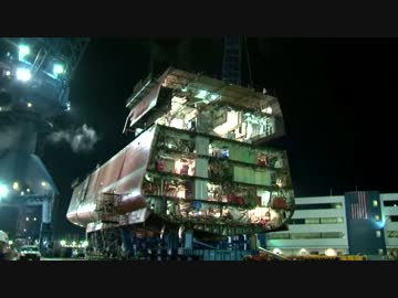 ミサイル駆逐艦　U.S.S ズムウォルト ただいま建造中