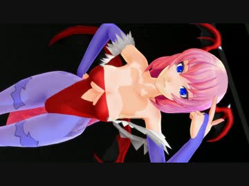 【MMD】モリガン風ミクとリリス風ルカで「少女未遂」
