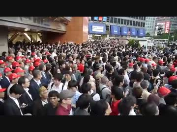 H24/09/25 自民党総裁選街頭演説【安倍晋三 in 新宿】周辺の様子